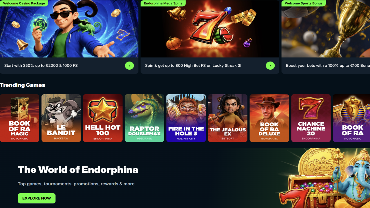 Spinny Casino website
